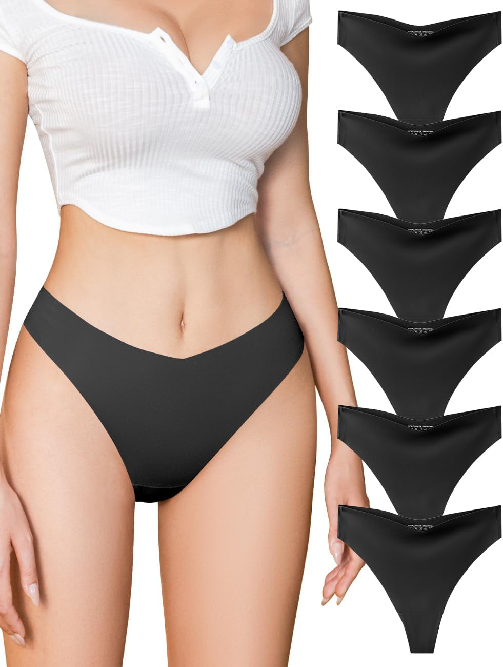 Seamless thong underwear tagless no irritation comfort