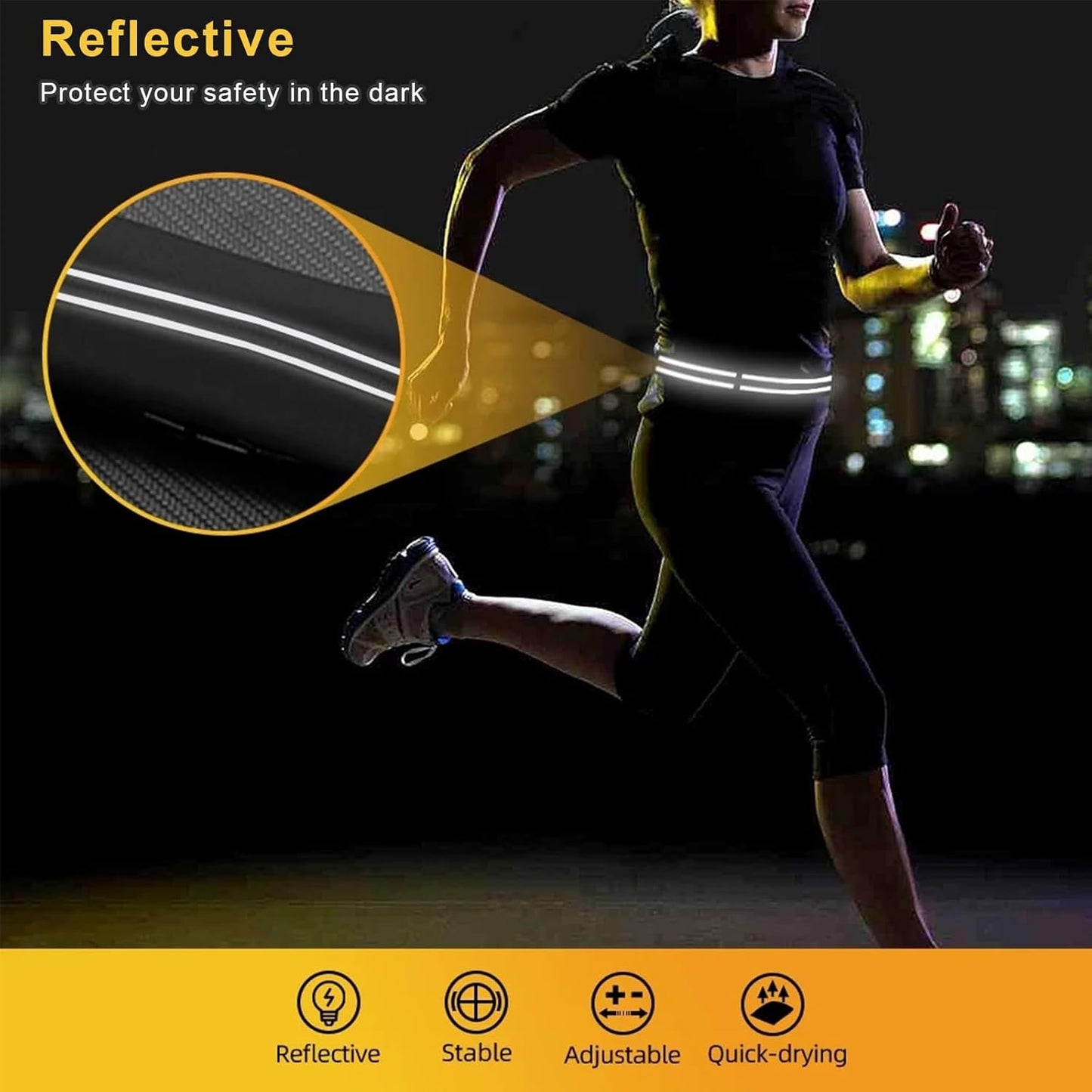 Adjustable buckle mechanism on women's running waist pack