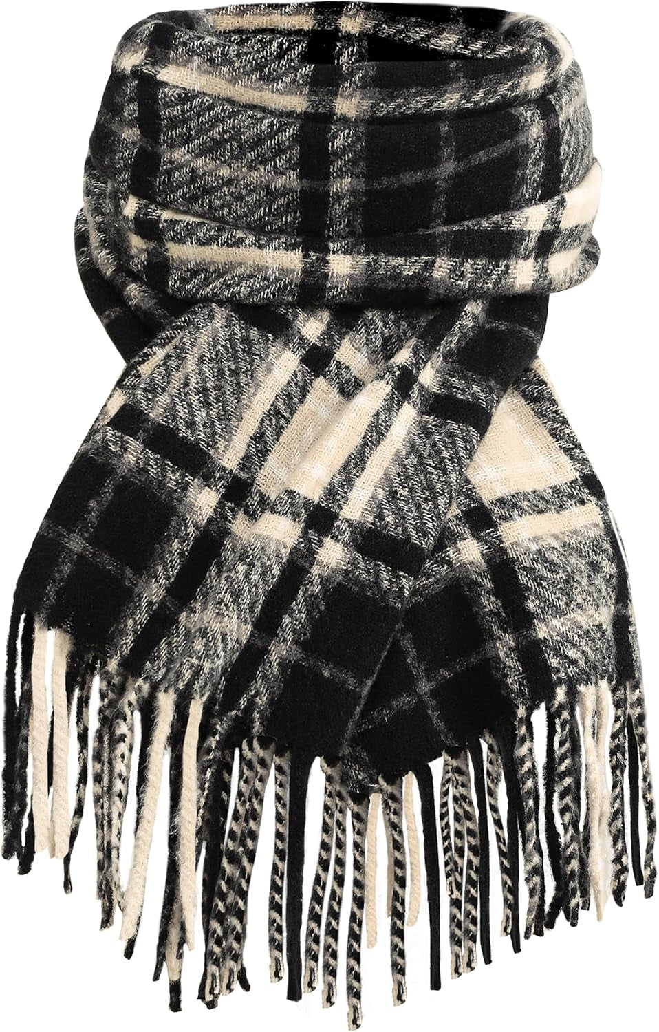 Winter Scarf for Women, Fashion Long Plaid Shawls Big Grid Winter Warm Lattice Large Scarf