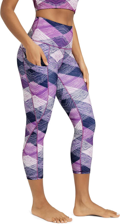 ODODOS Women'S High Waisted Yoga Leggings with Pockets, Tummy Control Non See through Workout Athletic Running Yoga Pants