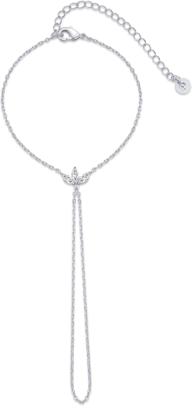 PAVOI 14K Gold Plated Hand Chains for Women - Adjustable Hand Chain Bracelet and Ring - Trendy Gold Handchain Bracelet Stack Summer Jewelry - Beads, Pearl, and Cubic Zirconia Body Jewelry