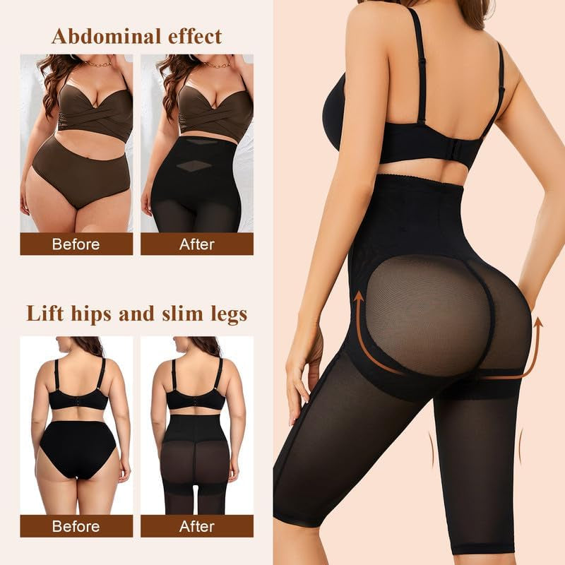 SIMIYA shapewear side profile showing buttocks lifting and hip enhancement