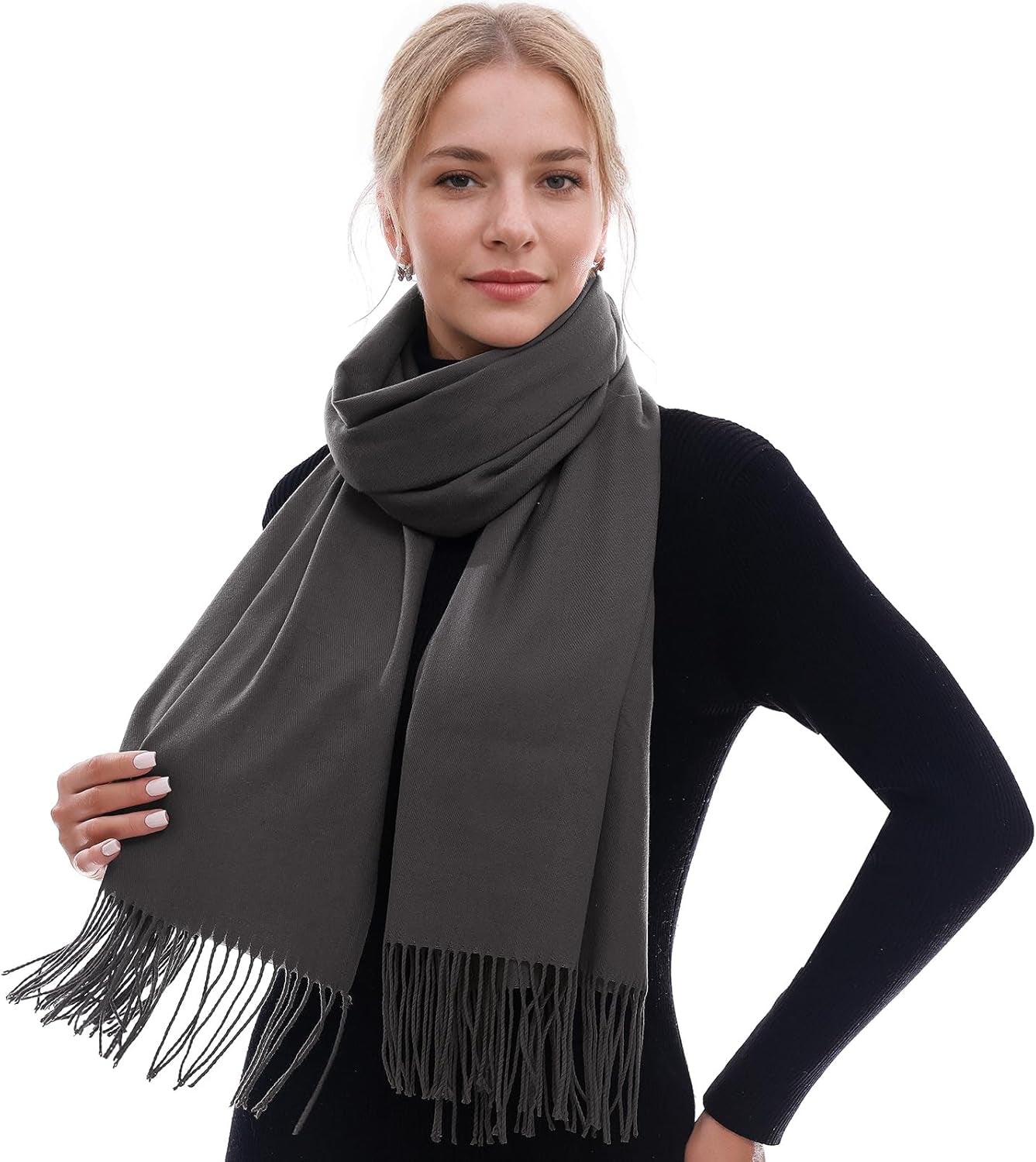 RIIQIICHY Scarf for Women Scarves and Wraps Winter Warm Pashmina Shawl for Cold Weather