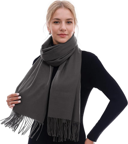 RIIQIICHY Scarf for Women Scarves and Wraps Winter Warm Pashmina Shawl for Cold Weather