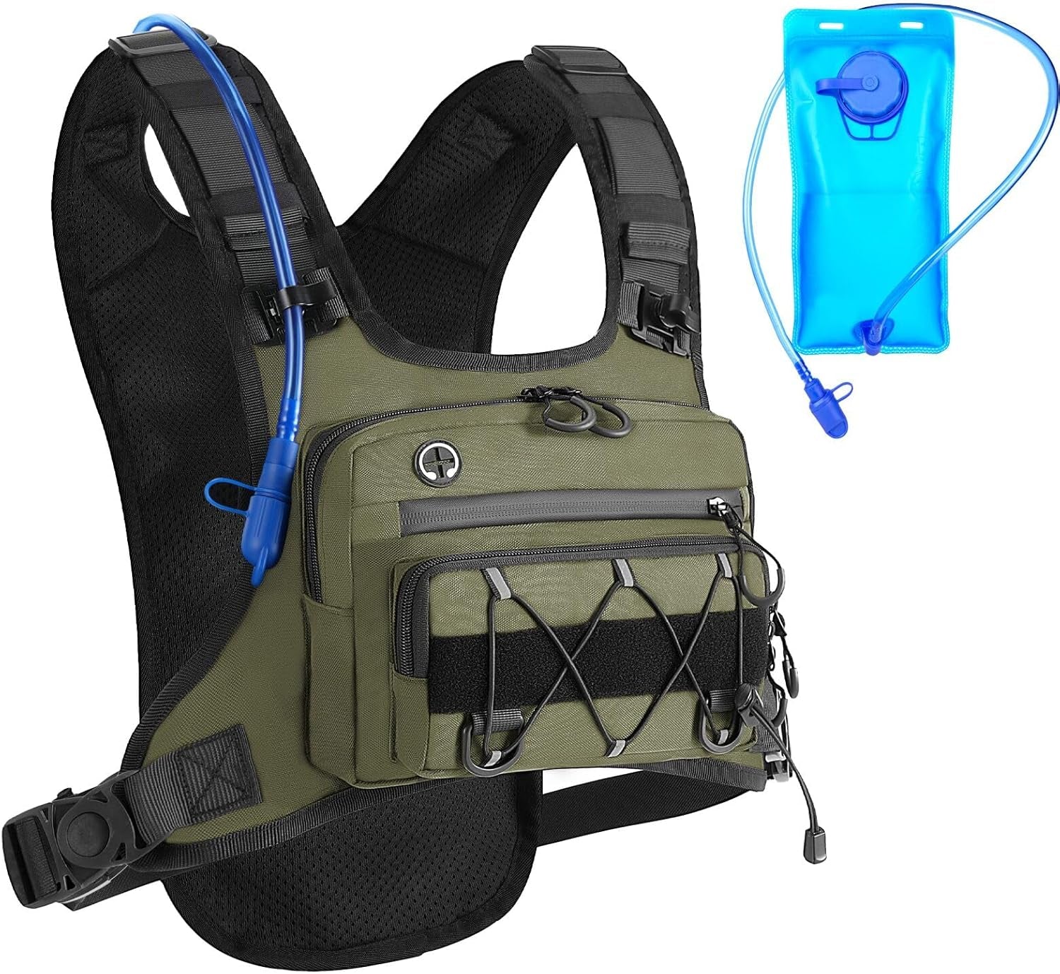 Comparison of women's hydration vest fit with adjustable shoulder and chest straps