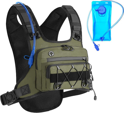 Comparison of women's hydration vest fit with adjustable shoulder and chest straps