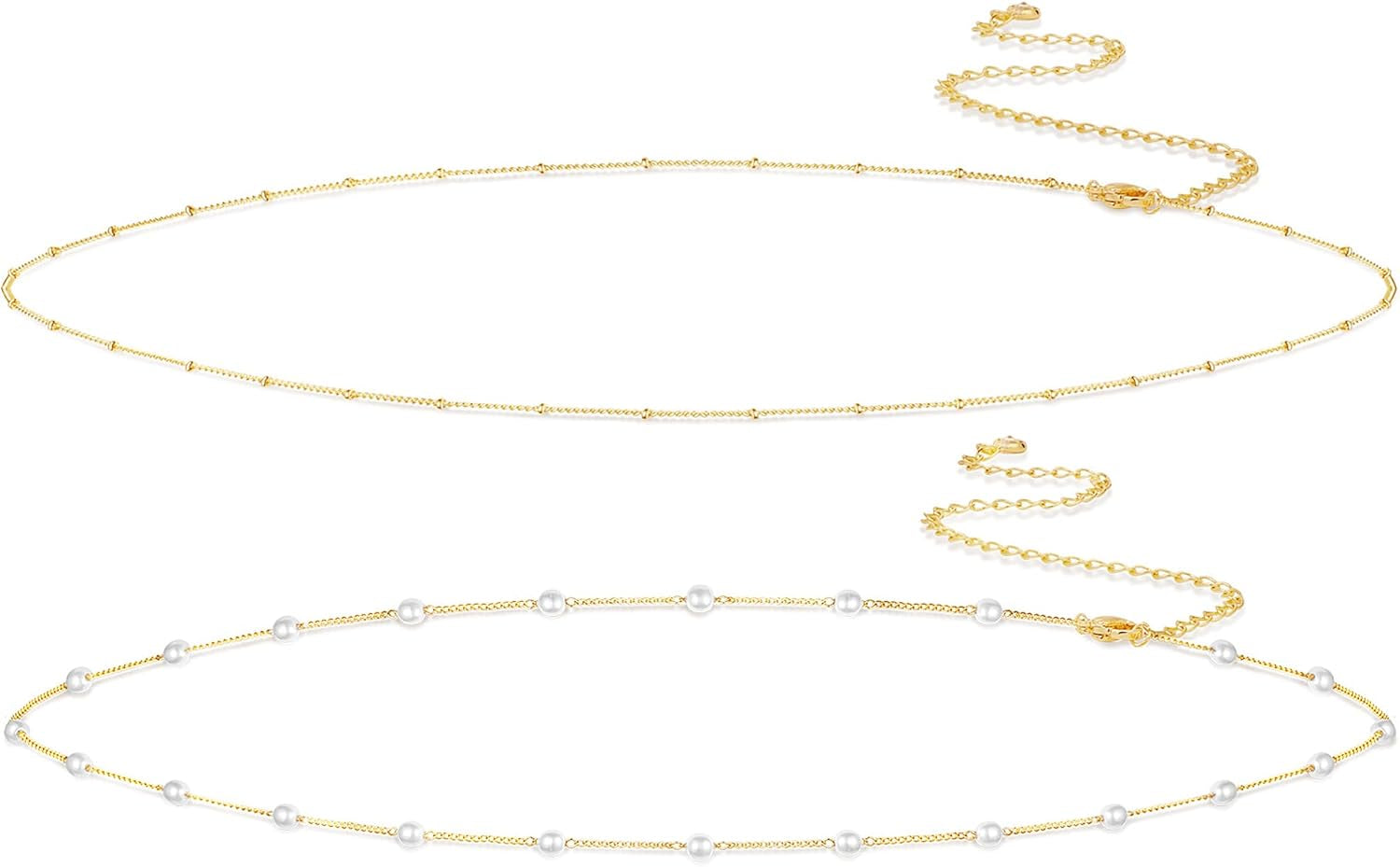 14K Gold Plated Body Chains Dainty Boho Layered Beach Waist Chain Adjustable Bikini Belly Chain Jewelry Accessories for Women Sexy