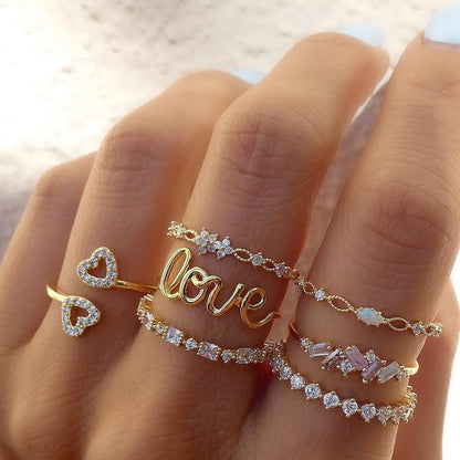 FUTIMELY Boho Retro Stackable Rings Sets for Women Knuckle Joint Finger Knuckle Nail Ring Sets Moon Stars Stack Preppy Statement Rings Cute Trendy Stuff Jewelry