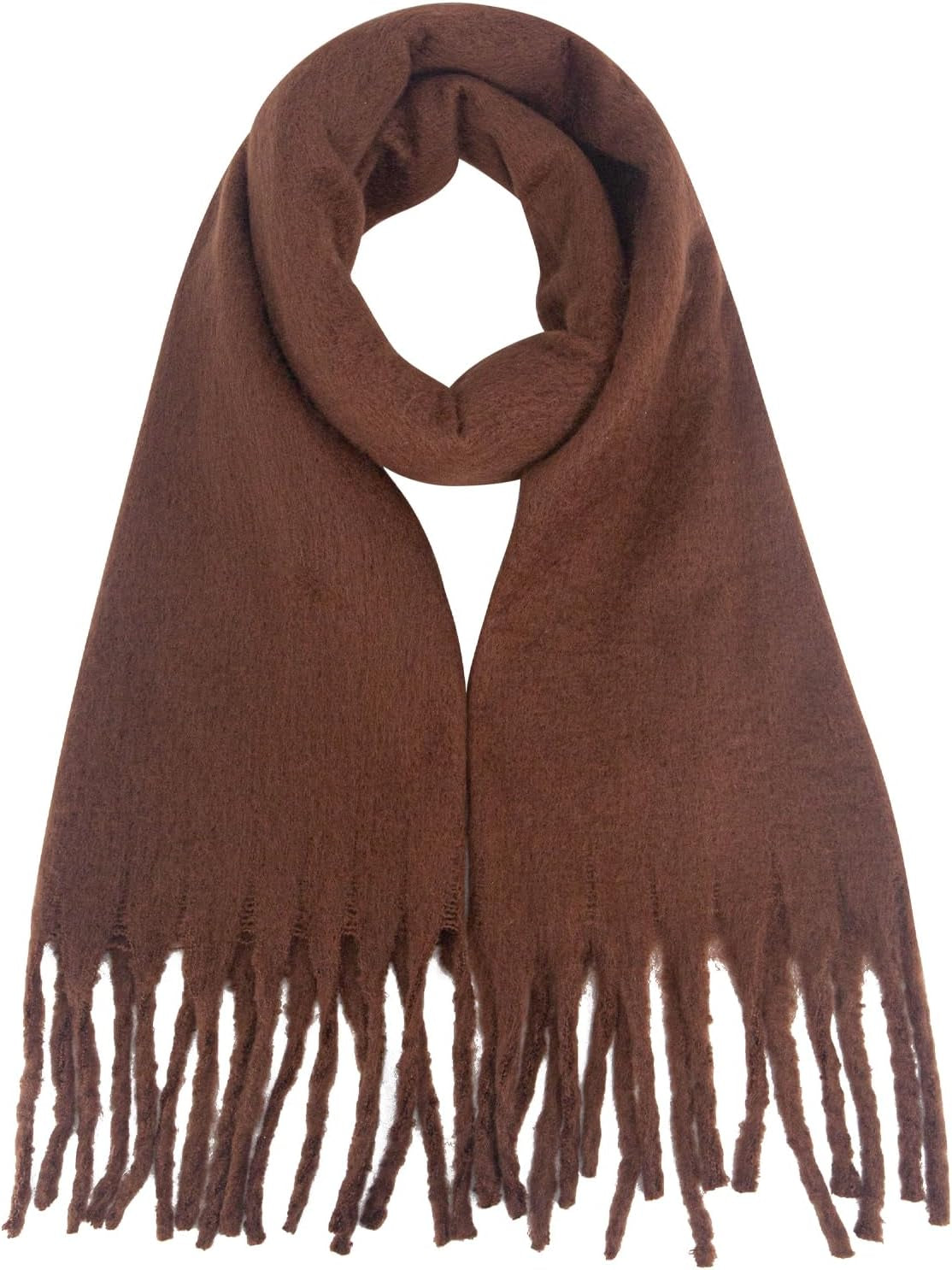 Missshorthair Thick Scarf for Women Big Chunky Colorful Blanket Fluffy Soft Scarves Winter Colorful Shawl Warps