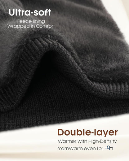 FURTALK Winter Neck Warmer Men Ski Neck Gaiter Scarf for Men Women Thick Warm Fleece Windproof Scarves