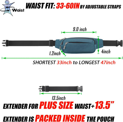 Extender strap attachment on travel hip pack