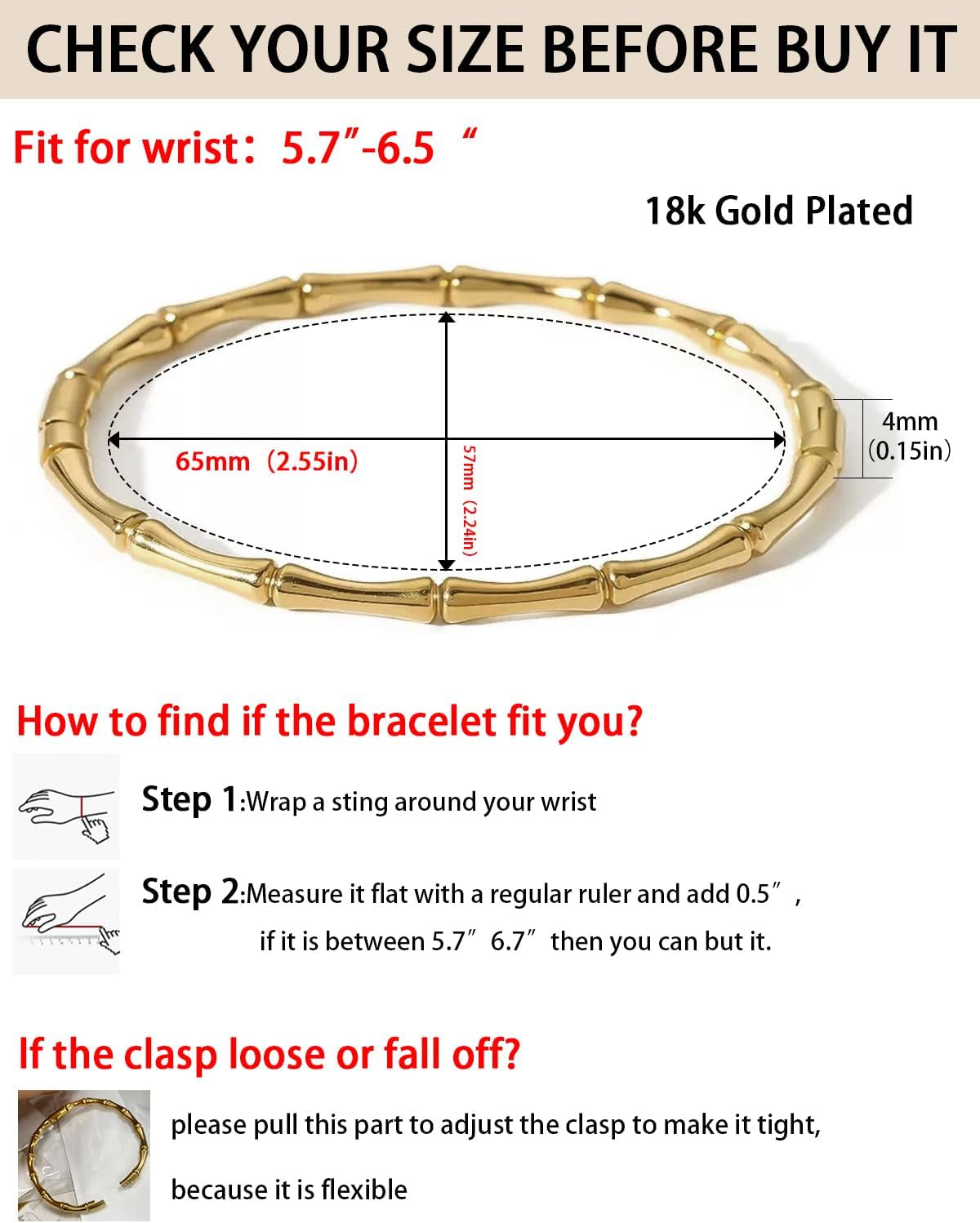 18 K Plated Gold Bracelets for Women Dainty Waterproof Non Tarnish Bangles Stack Charm Fashion Tennis Bracelet Jewelry Gifts Set