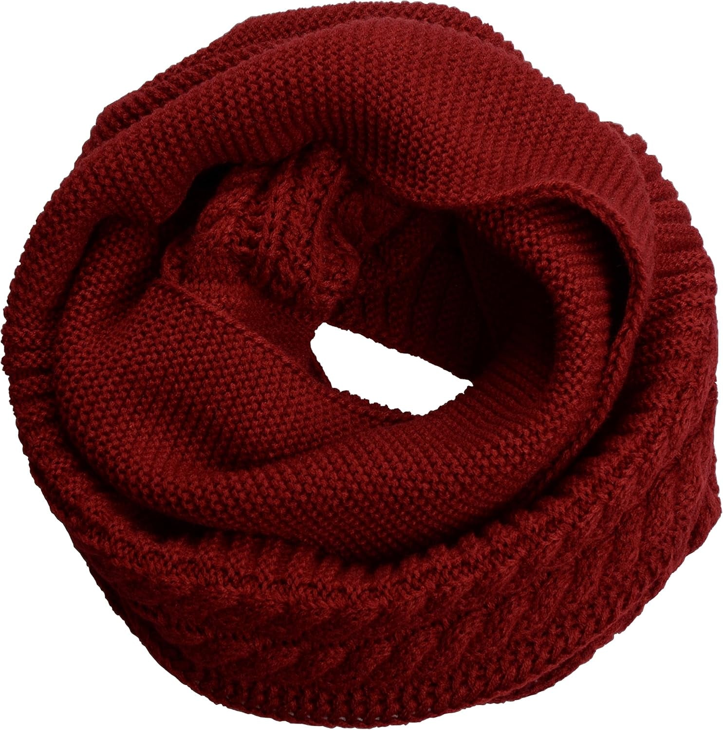 NEOSAN Womens Thick Ribbed Knit Winter Infinity Circle Loop Scarf