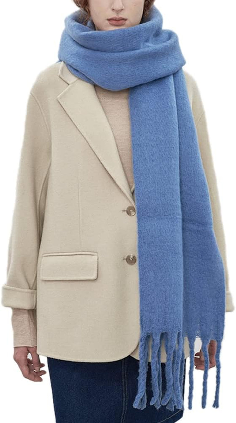 Large Chunky Scarf Oversized Fluffy Scarves Blanket Big Wool Thick Winter Warm