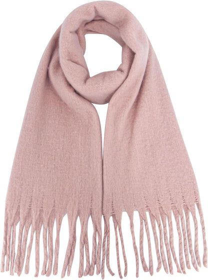 Missshorthair Thick Scarf for Women Big Chunky Colorful Blanket Fluffy Soft Scarves Winter Colorful Shawl Warps