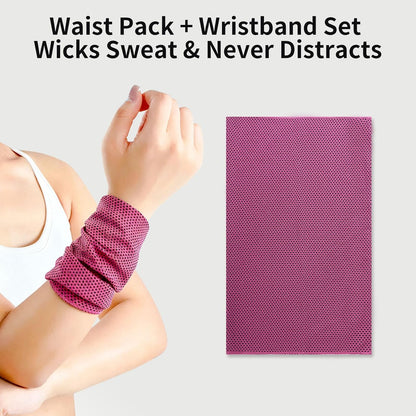 Waterproof waist pack for travel fitness workouts and running