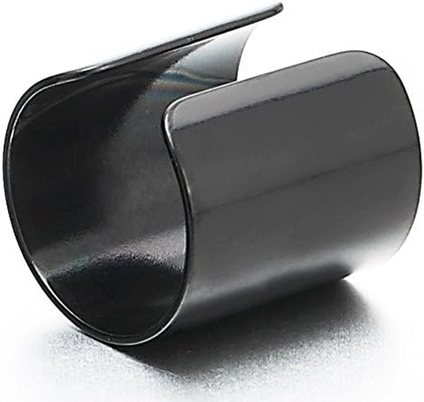 2Pcs Stainless Steel Ear Cuff Ear Clip Non-Piercing Clip on Earrings for Men and Women