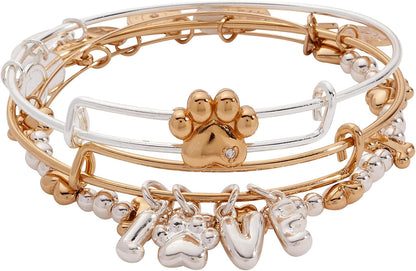 Alex and Ani Dog & Paw Themed Bracelet