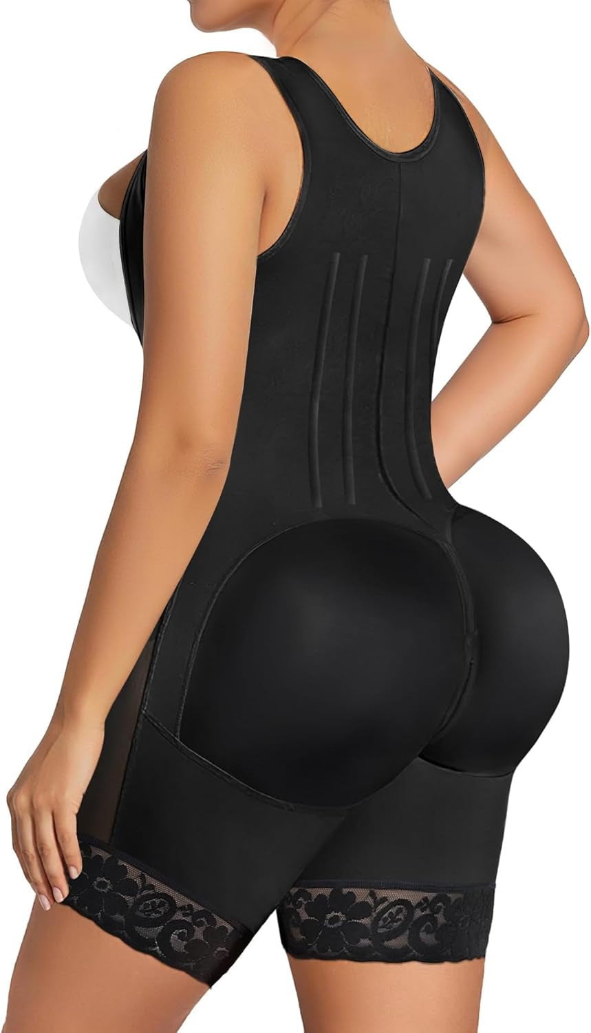 SHAPERX tummy control body shaper showing double compression technology