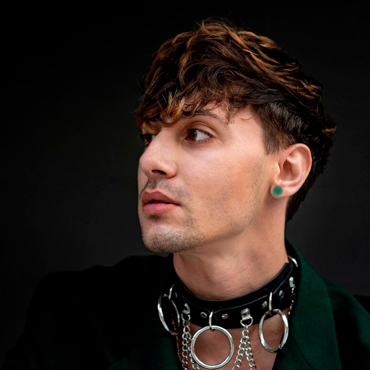 Acrylic, Silicone Ear Stretching Kit: Lightweight Tapers, Heart Tunnels & Plugs for Starter Expanders | Body Piercing Jewelry Earring Gauges Gauging Set for Men, Women (Size: 14G-0000G)