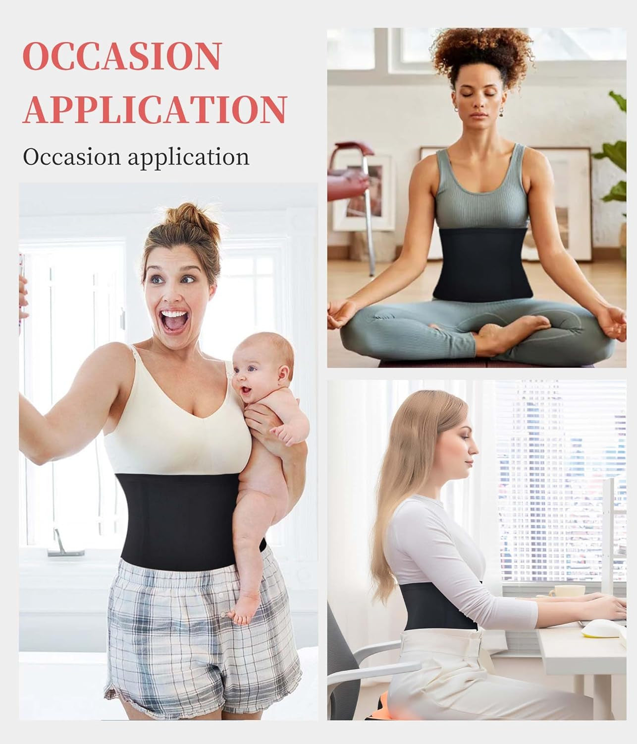 AOSBOEI body shaper girdle showing firm control panel
