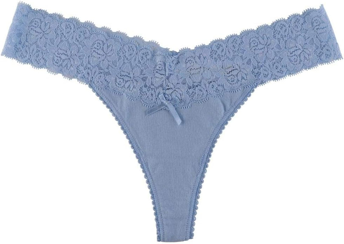 Ten pack UWOCEKA cotton women's thongs no visible lines guaranteed