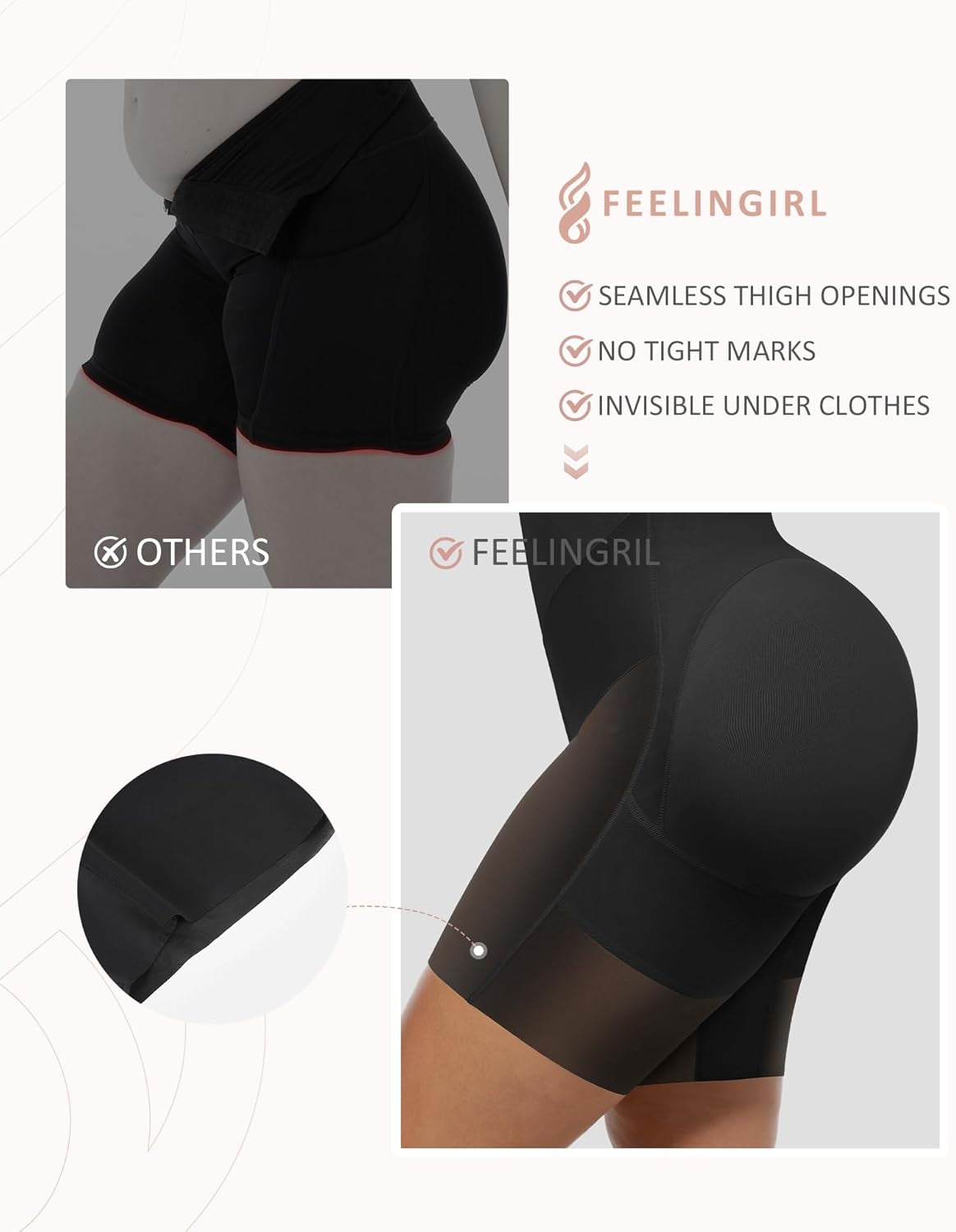 Seamless moldeadora fajas under dress styling