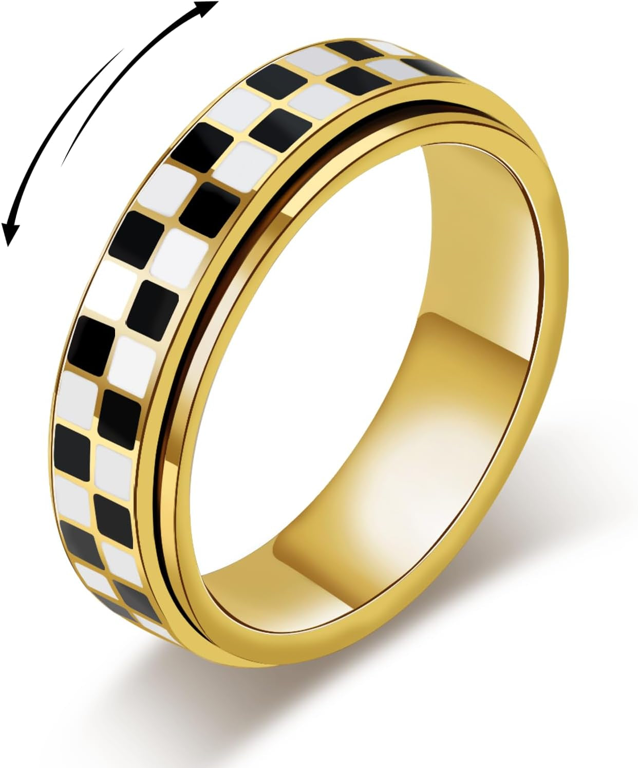 Gift box of elegant fidget ring for adults stress management