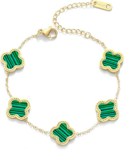 Highspark Clover Bracelets for Women | Designer Four Leaf Bracelets for Women | Lovely Gift