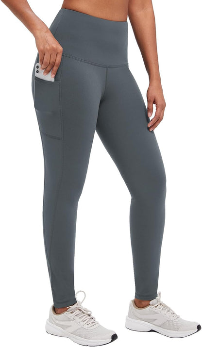 Baleaf Winter Clothing Women Leggings Fleece Lined Tights Thermal Warm Thick Cold Weather Gear 1 Pockets
