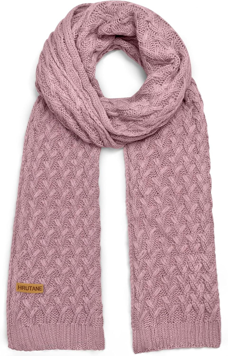 Winter Scarf for Women, Chunky Ribbed Knit Soft Long Wrap Cold Weather Stocking Stuffers Thick Warm Large Scarves