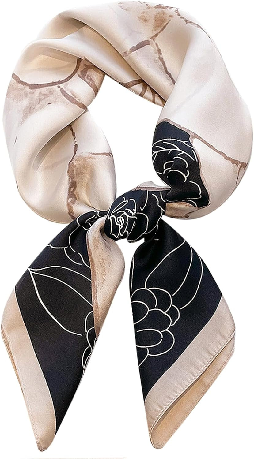 Satin Bandanas Head Scarf for Women Hair Scarves Accessories Lightweight Fashion Wrap Neck Silk Sleeping Headscarf