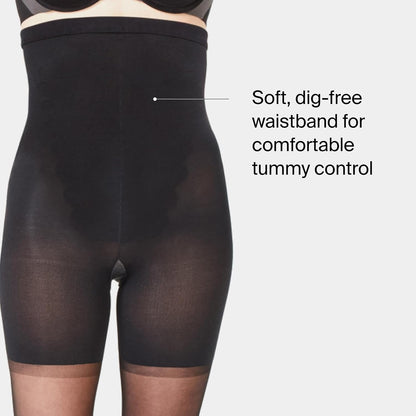 Spanx shaping sheers demonstrating no visible panty line