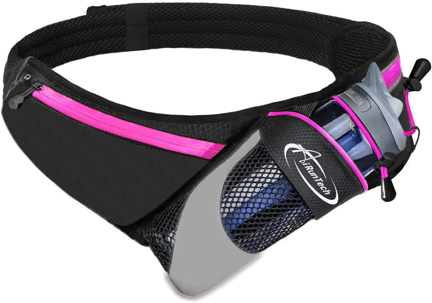 Runner with hydration belt during marathon training