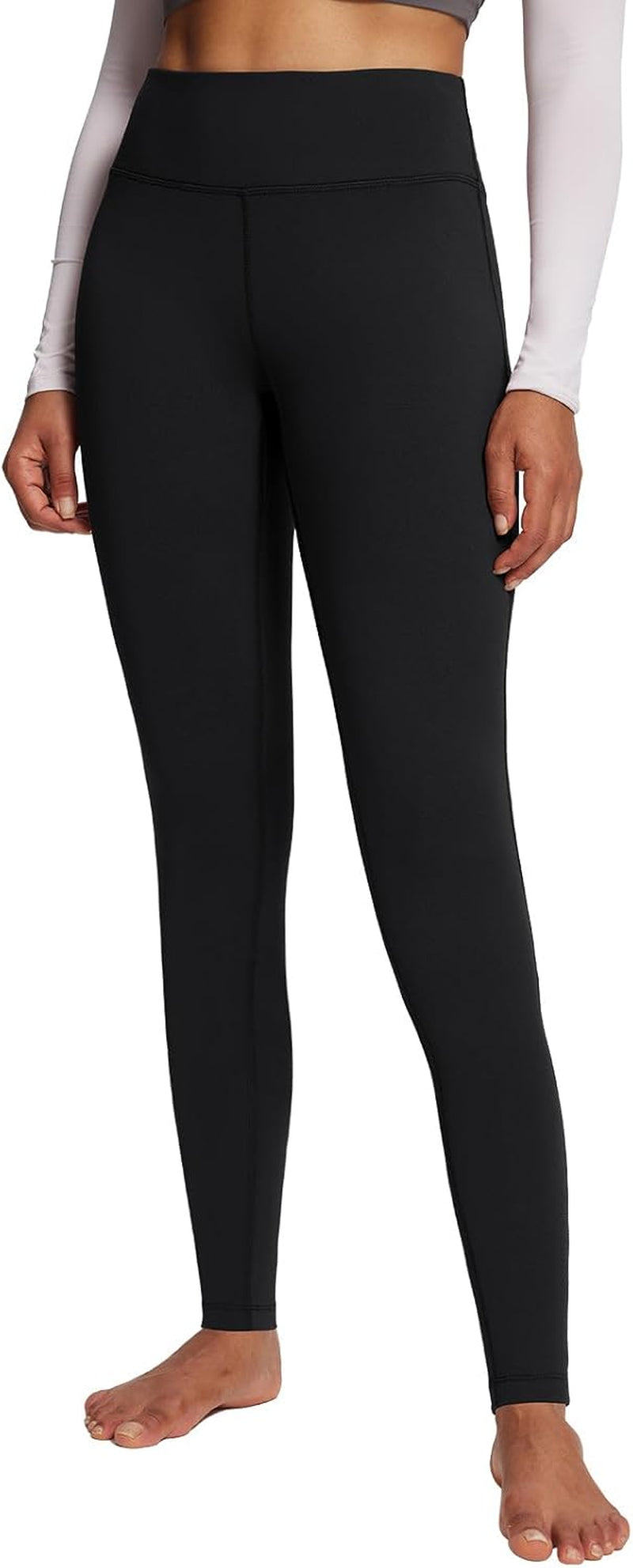 Baleaf Winter Clothing Women Leggings Fleece Lined Tights Thermal Warm Thick Cold Weather Gear 1 Pockets