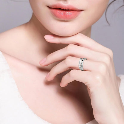 Detailed view of ring band and engraving quality
