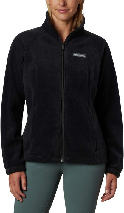 Women wearing Columbia Benton Springs full zip fleece jacket