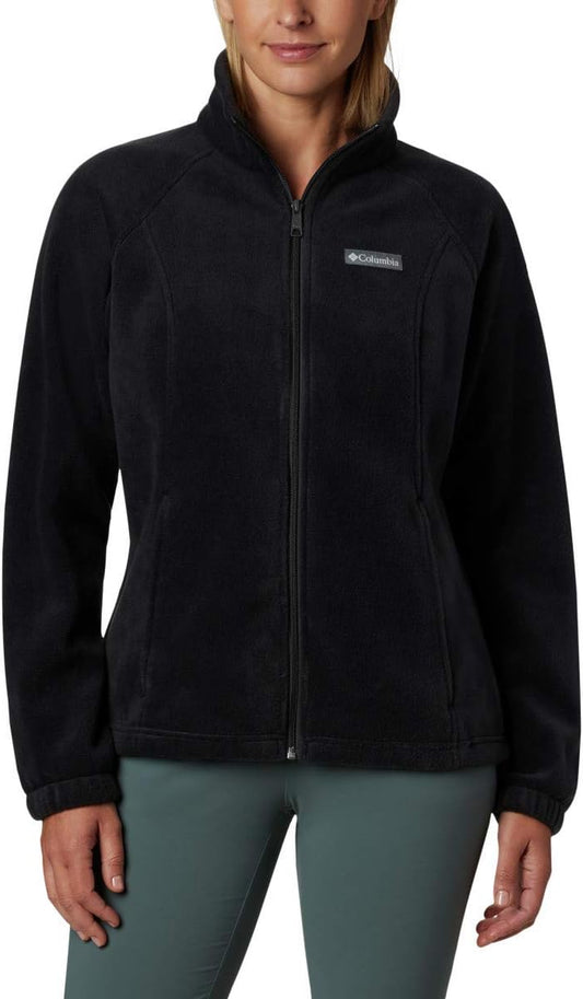 Women wearing Columbia Benton Springs full zip fleece jacket