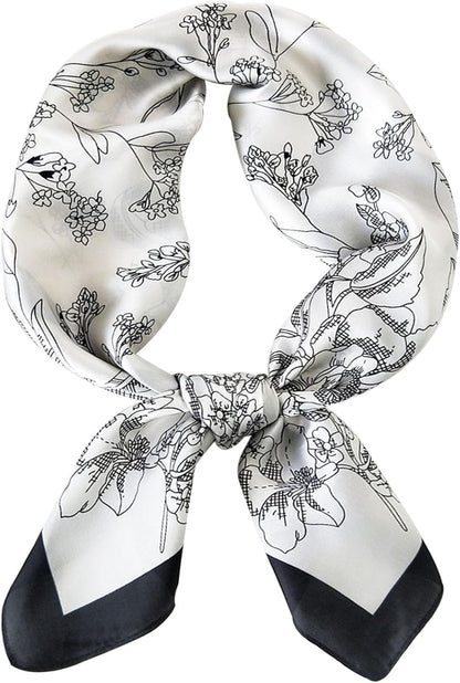 Satin Bandanas Head Scarf for Women Hair Scarves Accessories Lightweight Fashion Wrap Neck Silk Sleeping Headscarf