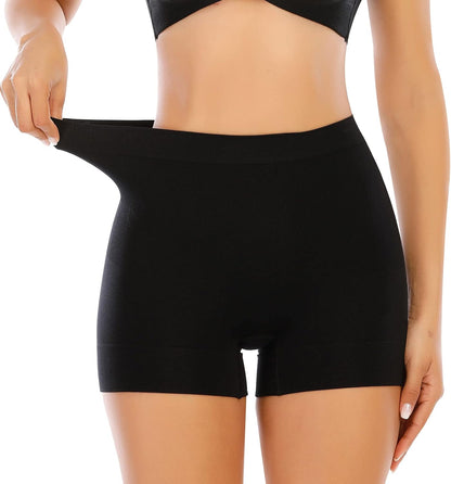Womens Seamless Shaping Boyshorts Panties Tummy Control Underwear Slimming Shapewear Slip Shorts