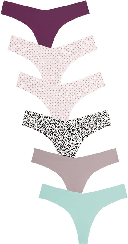 Woman modeling comfortable FINETOO seamless thongs