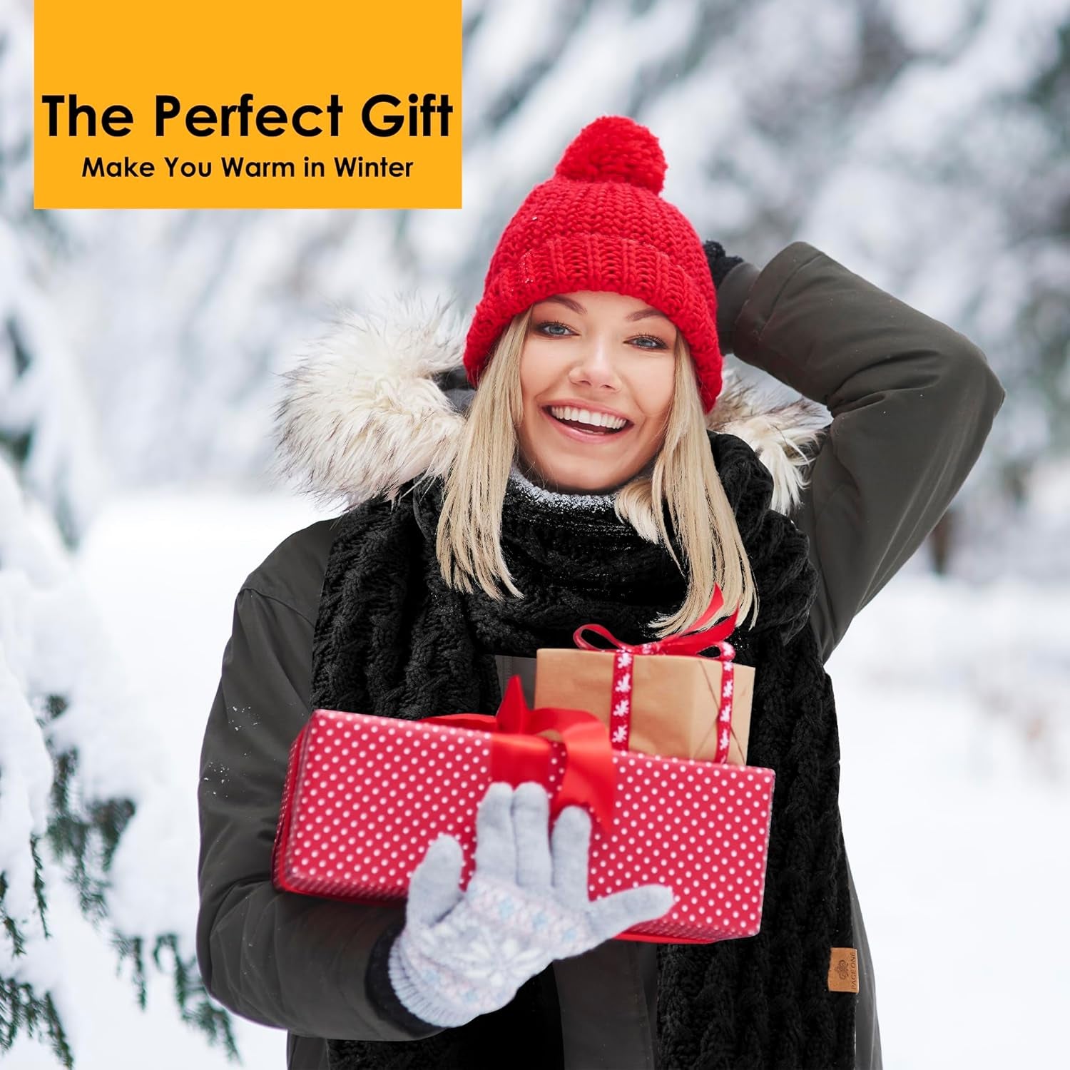 PAGE ONE Women'S Ribbed Knit Scarf Winter Warm Long Big Wrap Cashmere Wool Thick Large Chunky Scarf for Women