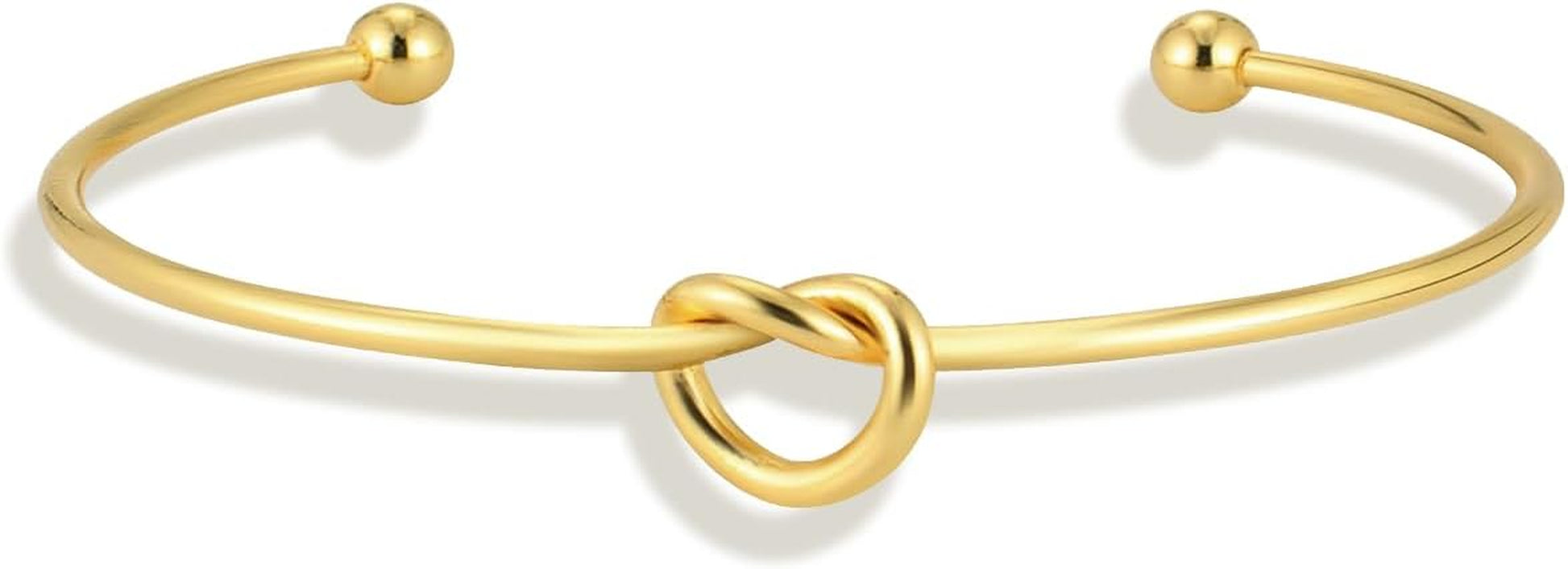 18K Gold Plated Bracelets for Women Dainty Gold Bangle Cuff Bracelets Non Tarnish Love Friendship Jewelry Gifts