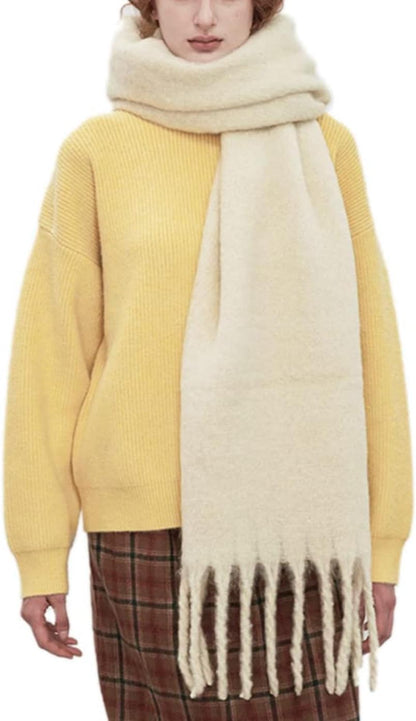 Women Chunky Scarf, Soft Warm Winter Scarf for Cold Weather, Christmas Blanket Scarves Pashmina Shawl Wrap