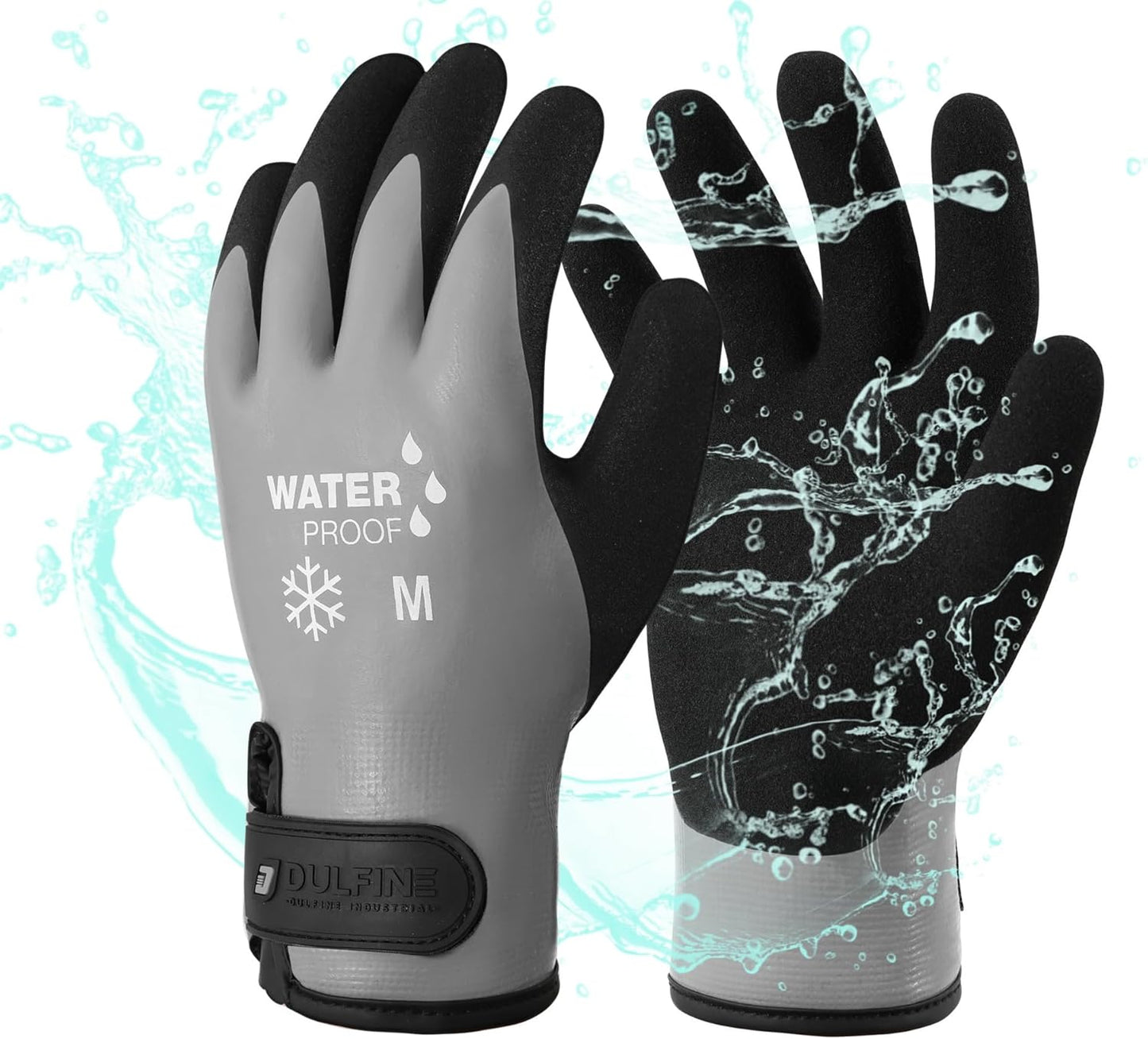 DULFINE waterproof winter work gloves for men and women