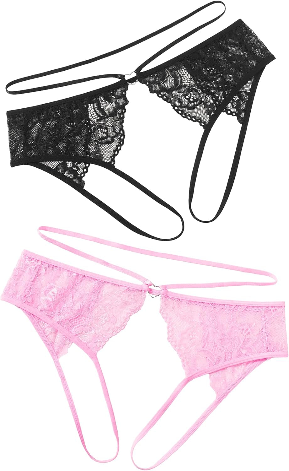 Women's g-string thongs hollow-out lace design