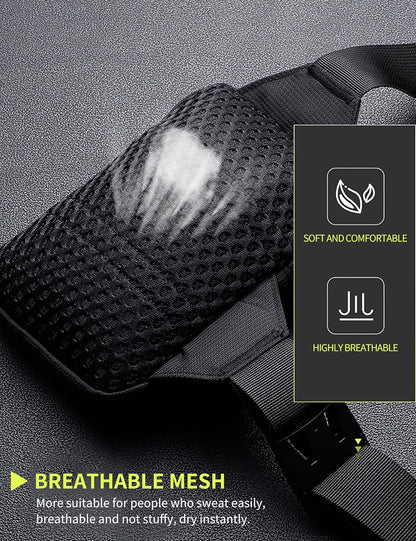 Compact fanny pack with water-resistant material for fitness activities