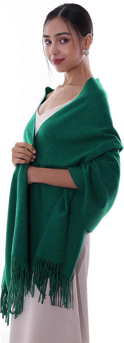 RIIQIICHY Winter Scarfs for Women Pashmina Shawls Wraps for Evening Dresses Large Warm Soft Scarves