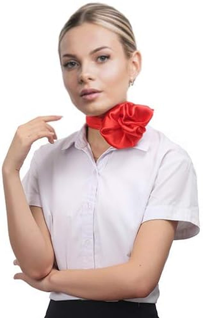 Scarf Satin Square Neck Hair Scarfs for Women 27" X 27"