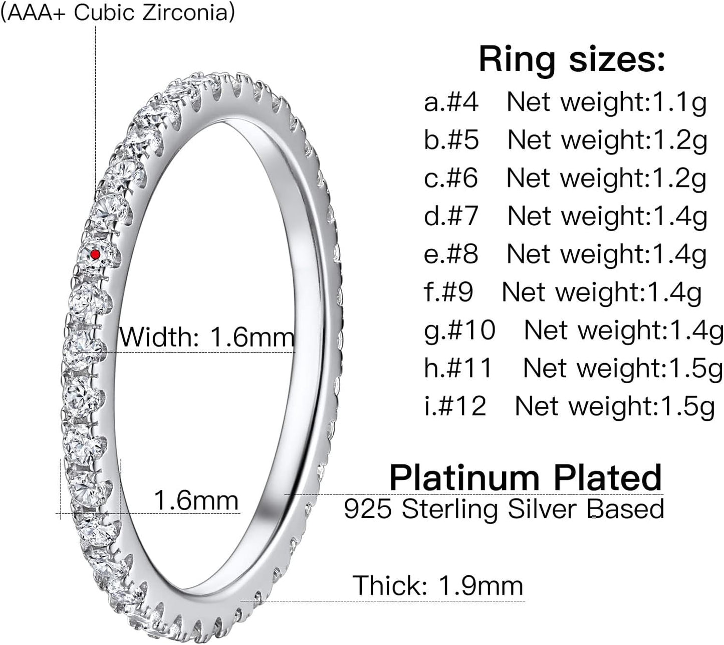 Versatile eternity band ring in polished gold finish
